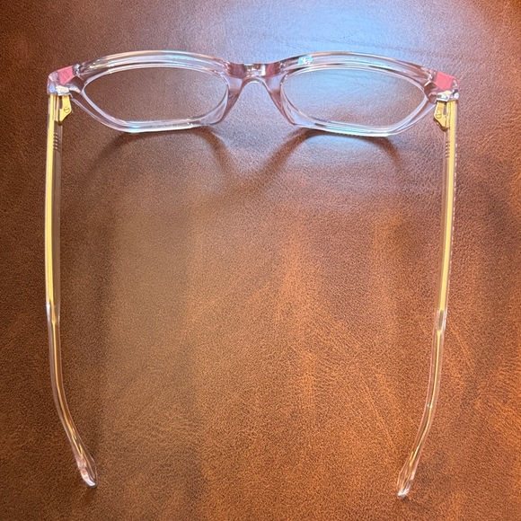 GUCCI clear/pink tint/gold prescription glasses Frame with soft case! - Picture 14 of 17